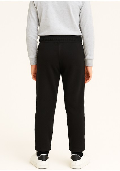 Bağcıklı Jakarlı Duble Paça Çocuk Eşofman Altı - 1007-08 modelleri