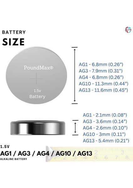 20 Adet AG1,AG3,AG4,AG13 Alkalin Karışık Pil modelleri