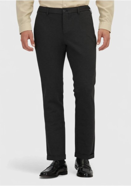 Antrasit Düz Örme Jogging Fit Casual Pantolon fiyatları