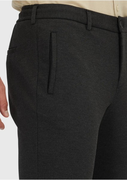 Antrasit Düz Örme Jogging Fit Casual Pantolon modelleri
