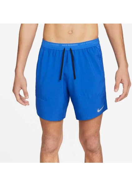 Dri-Fıt Stride 2ın1 7ın Erkek Taytlı Koşu Şortu - Mavi Ter Tutmayan Spor Şort - DM4759-480