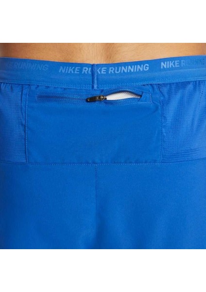 Dri-Fıt Stride 2ın1 7ın Erkek Taytlı Koşu Şortu - Mavi Ter Tutmayan Spor Şort - DM4759-480