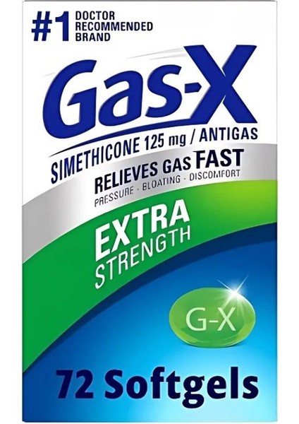 Extra Strength Antigas Relief - 72 Softgels