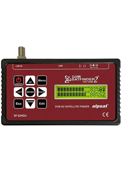 2 Hd+ Plus LCD Ekran Digital Uydu Yön Bulucu