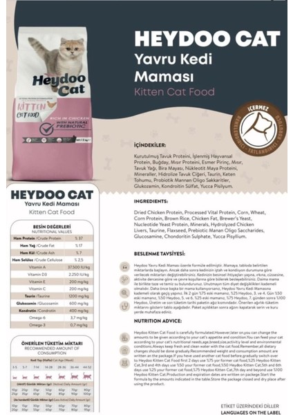 Yavru Kedi Maması 2 kg x 2 Adet fiyatları