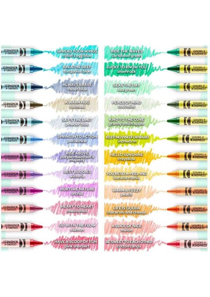 24 Colors Of Kidness Crayons Amerikan Nontoxic 24 Renk Mum Boya modelleri