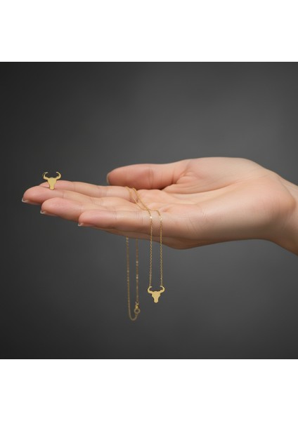 8 Ayar Altın Kolye Ucu Boğa GM8231 1 gr indirimleri