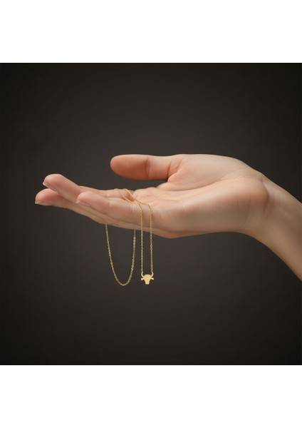 8 Ayar Altın Kolye Ucu Boğa GM8234 1 gr indirimleri