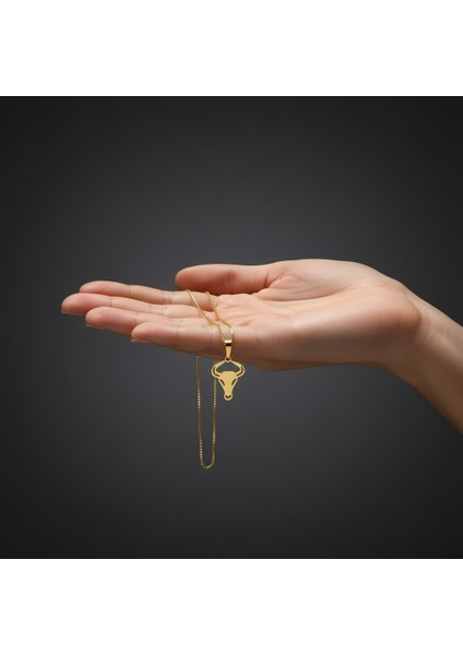 8 Ayar Altın Kolye Ucu Boğa GM8232 0.5 gr indirimleri