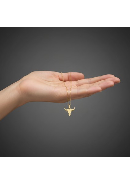 14 Ayar Altın Kolye Ucu Boğa GM8237 0.5 gr indirimleri