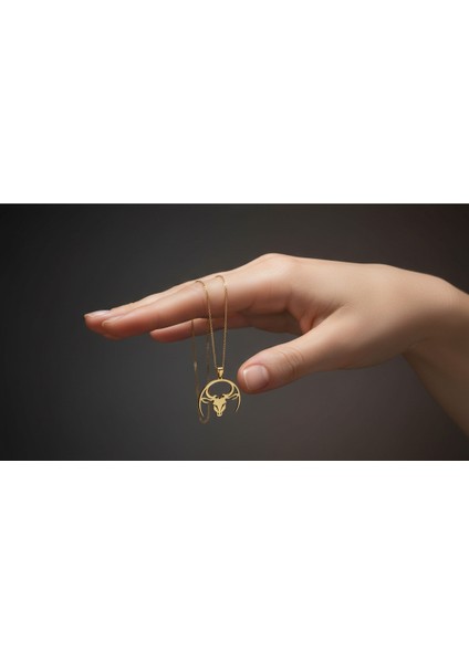 8 Ayar Altın Kolye Ucu Boğa GM8239 1 gr indirimleri