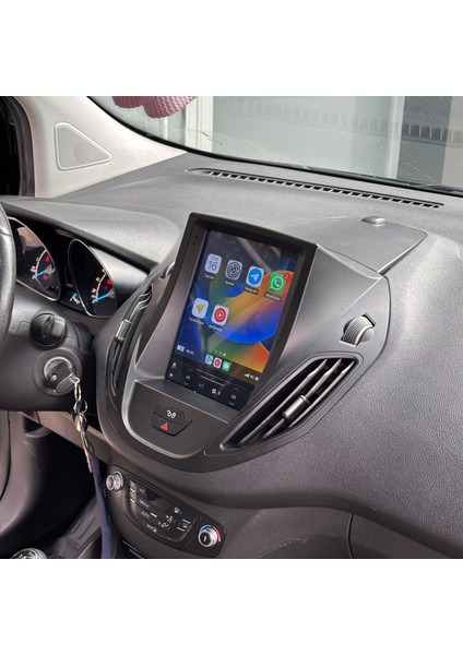 Ford Courier Tesla Delux 2014/2023 6gb Ram 128GB Hafıza QLED Carplay Kamera Android Multimedya fırsatları