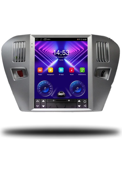 Citroen C-Elysee Gri Tesla 2012/2021 4gb Ram 64GB Hafıza QLED Carplay Kamera Android Multimedya fiyatları