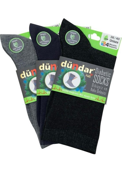 Erkek Diyabetik Şeker Bambu Çorap 6'lı