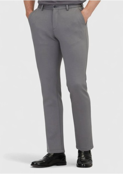 Antrasit Düz Örme Jogging Fit Casual Pantolon fiyatları