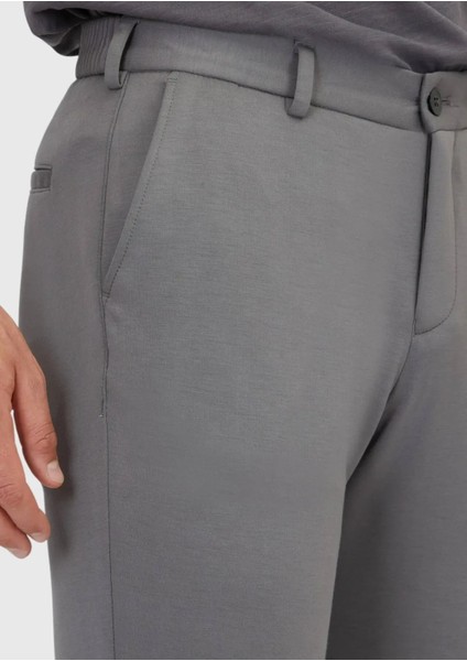 Antrasit Düz Örme Jogging Fit Casual Pantolon modelleri