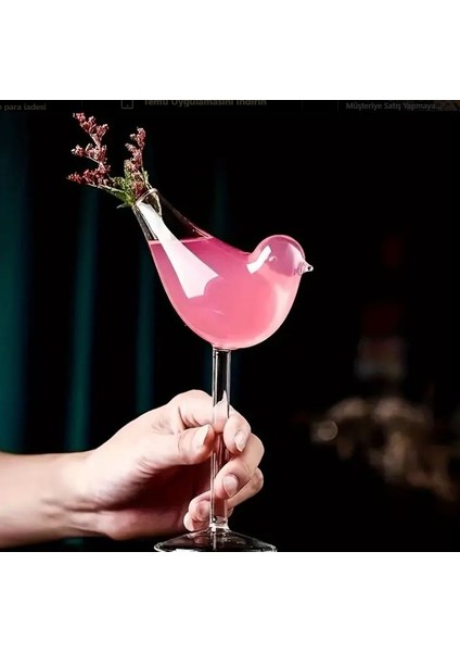 Kuş Figürlü Orjinal 100ML Kokteyl Bardağı