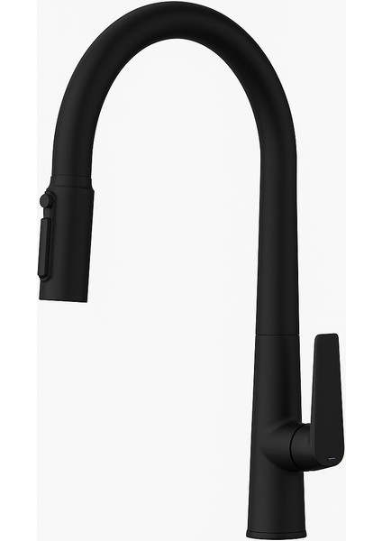 Gon Black Spiralli Arıtma Çıkışlı Evye Bataryası