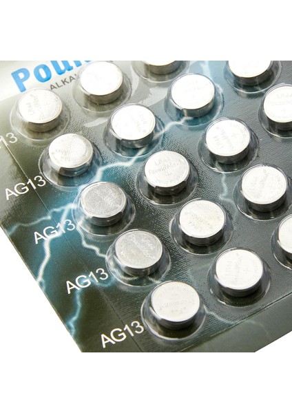 20'li Paket LR44 AG13 1,5 V Poundmax Alkalin Düğme Pil, Cıvasız, Sızdırmaz, Uzun Süreli Dayanıklılık, Oyuncaklar, Ölçüm Cihazları ve Hesap Makineleri Için A76, G13, L1154, SR44, G13A ile Uyumlu fiyatları
