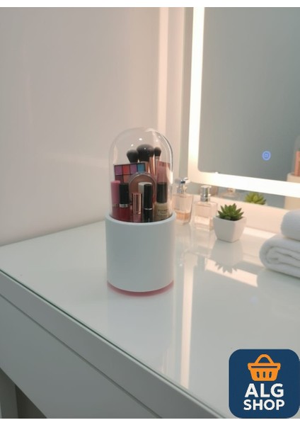 Şeffaf Kapaklı Organizer Makyaj Malzemesi Kalem Diş Fırçası Düzenleyici fırsatları