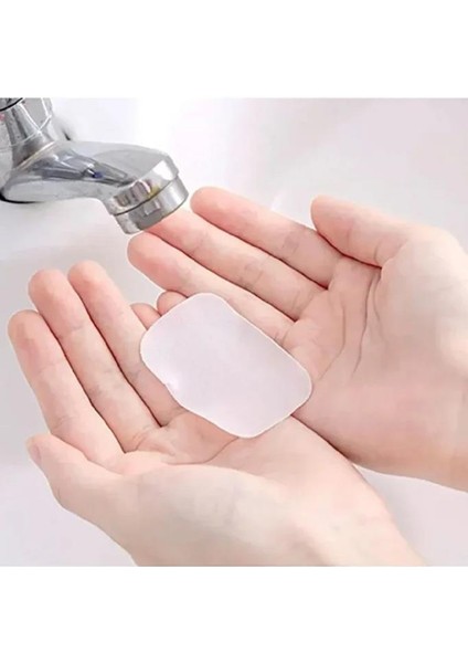 200 Lü Suda Eriyen Kağıt Sabun Öğrenci Çocuk Okul Dezenfektan Seyahat Kamp Piknik El Yıkama Sabunu modelleri