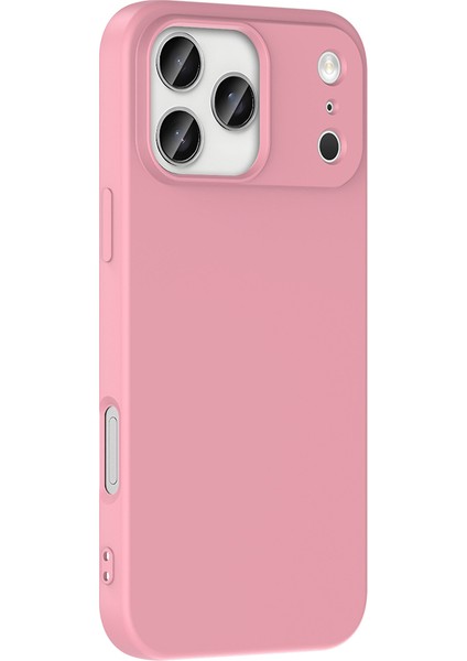 Apple iPhone 17 Pro Max Uyumlu Kılıf Kamera Korumalı Içi Kadife Logosuz Mara Lansman Silinebilir Kılıf Açık Pembe fiyatları