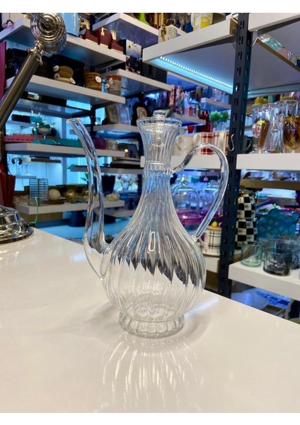 Ibrik Çizgili Cam Yağdanlık 750ML