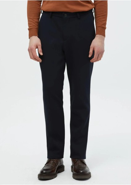 Lacivert Düz Örme Jogging Fit Casual Pantolon fiyatları