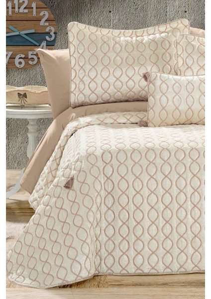 Brillance Çift Kişilik Yatak Örtüsü Krem Cappucino fiyatları
