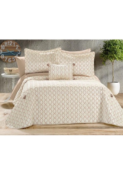 Brillance Çift Kişilik Yatak Örtüsü Krem Cappucino modelleri