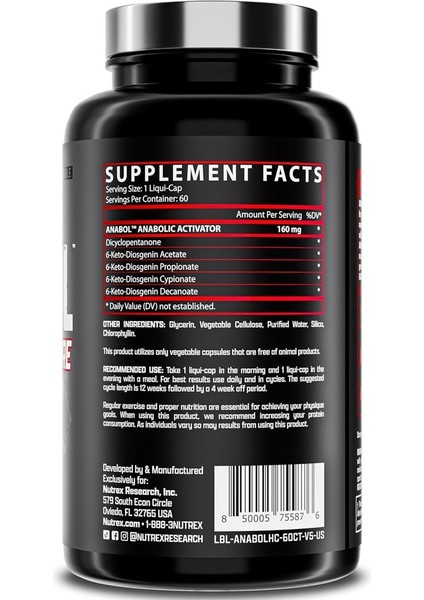 Anabol Hardcore - 60 Kapsül fiyatları