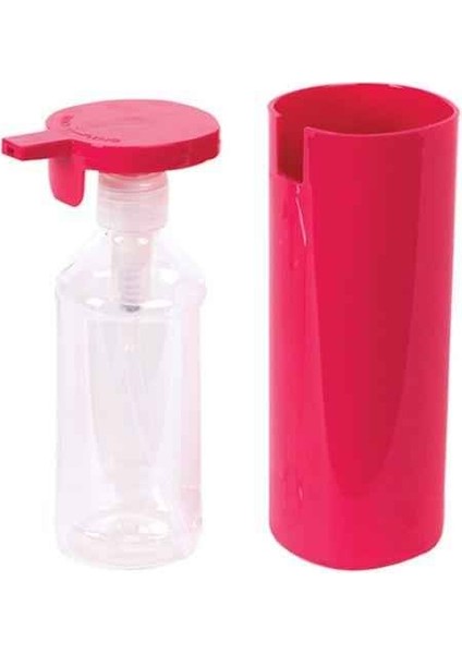 Soft Pembe Şeffaf Akrilik Sıvı Sabunluk 250 ml