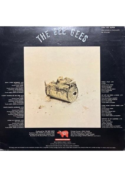 The Bee Gees Life In A Tin Can Lp Plak fiyatları