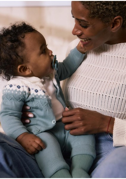 Newborn Erkek Bebek Triko Takım