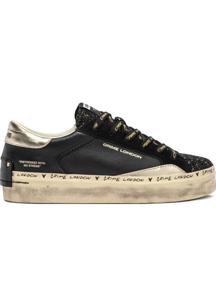 Kadın Sneaker ( Günlük) 25074AA8 Crime London Dıstressed Platform Black
