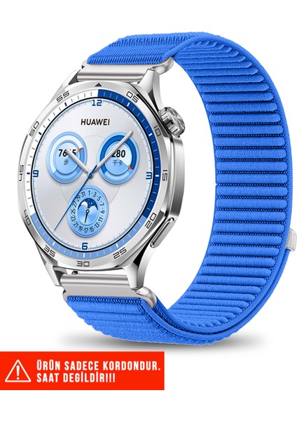 Huawei Honor Magic / Magic 2 / Honor Gs Pro / Gs Uyumlu Spor Cırtlı Metal Tokalı Kordon 22MM