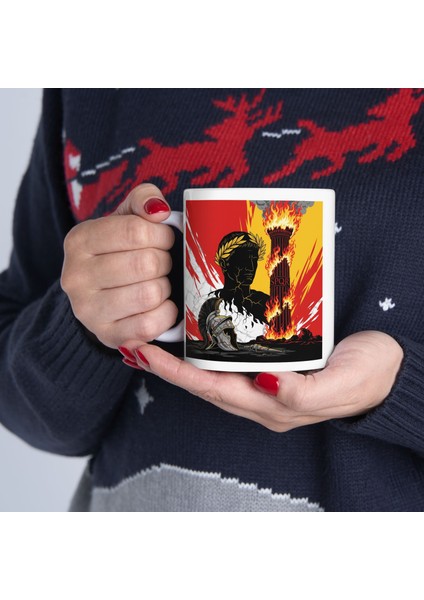 Roma Imparatorluğu Kupa Bardak – Sezar ve Tarih Tasarımlı Özel Kupa Bardak Hediyesi