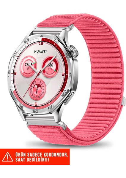 Huawei Honor Magic / Magic 2 / Honor Gs Pro / Gs Uyumlu Spor Cırtlı Metal Tokalı Kordon 22MM