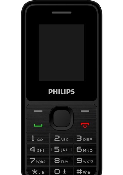 Philips Xenium E2125 Çift Sim Kart Tuşlu Cep Telefonu Siyah KVK Garantili