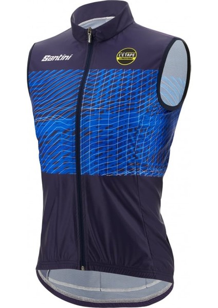 L'étape Du Tour De France Coppi Alpe D'huez Özel Seri Erkek Rüzgarlık Yelek RE54575EDT Lacivert-Xxl