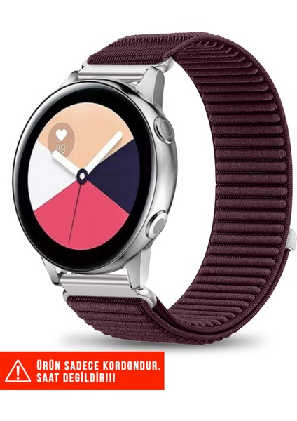 Samsung Galaxy Watch Active / Galaxy Watch Active 2 40 44MM Uyumlu Spor Cırtlı Kordon 20MM