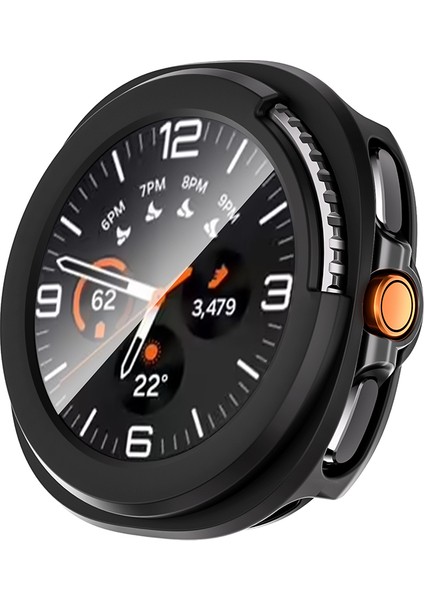 Samsung Galaxy Watch 8 Ultra Için Sert Pc Kasa ve Ekran Koruyucu Gard Kapak G-40
