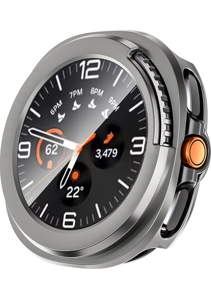 Samsung Galaxy Watch 8 Ultra Için Sert Pc Kasa ve Ekran Koruyucu Gard Kapak G-40