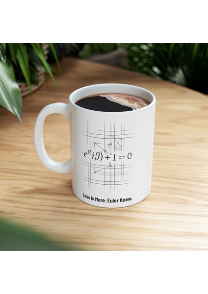 Less Is More Euler Denklem Kupa Bardak – Matematik ve Tasarım Tutkunları Için ve Minimalist Hediye modelleri