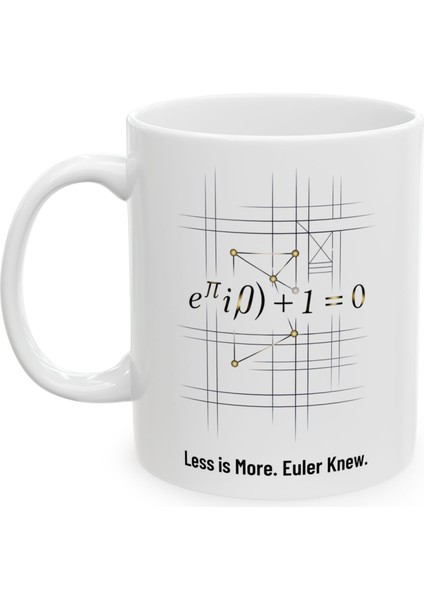 Less Is More Euler Denklem Kupa Bardak – Matematik ve Tasarım Tutkunları Için ve Minimalist Hediye indirimleri