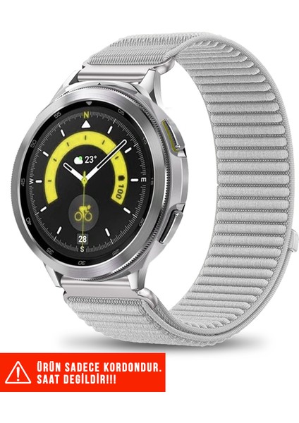 Samsung Galaxy Watch 46MM / Galaxy Watch 3 45MM / Gear S3 Uyumlu Spor Cırt Metal Tokalı Kordon 22MM