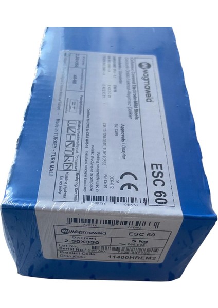 Esc 60 2,50 x 350 Selülozik Elektrod 285 Adet fırsatları