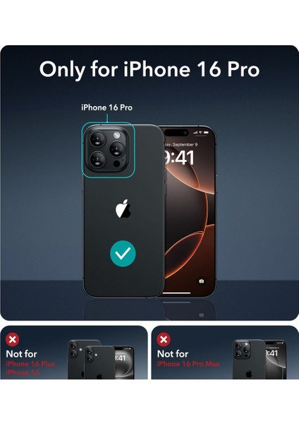 Apple iPhone 16 Pro Uyumlu Hayalet Ekran Koruyucu Tam Kapatan Gizli Tamperli Cam modelleri