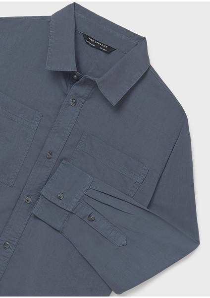 Erkek Çocuk Uzun Kol Gömlek Gri fırsatları