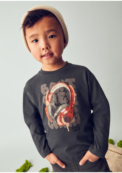 Erkek Çocuk Baskılı Sweatshirt